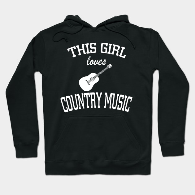 THIS GIRL LOVES COUNTRY MUSIC Hoodie by MarkBlakeDesigns